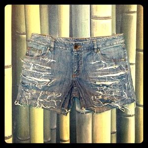 Patric Robinson Ripped Cute Denim Shorts Size 9